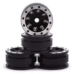Orlandoo Hunter Aluminum 8 Hole Wheel Set w/Brake Rotor (Black) (4)