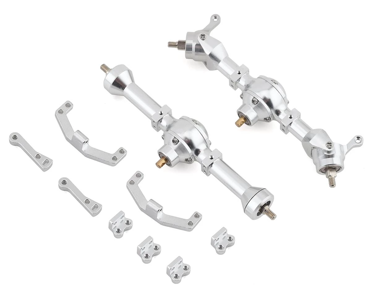 Orlandoo Hunter 60mm Metal Front & Rear Axle Set (Silver) (Custom)