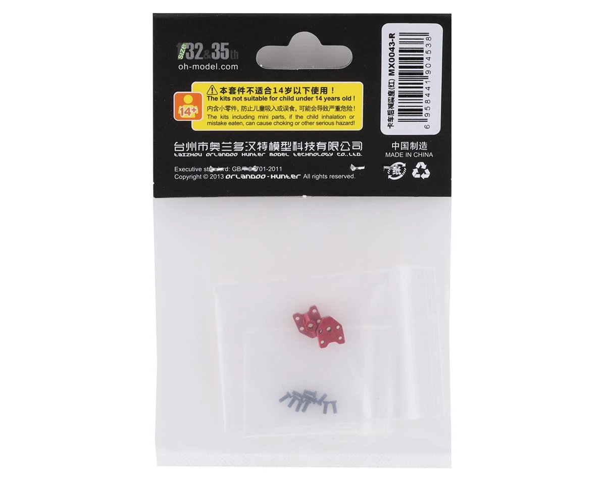 Orlandoo Hunter 32M01 Metal Rear Shock Mount (Red) - Image 2